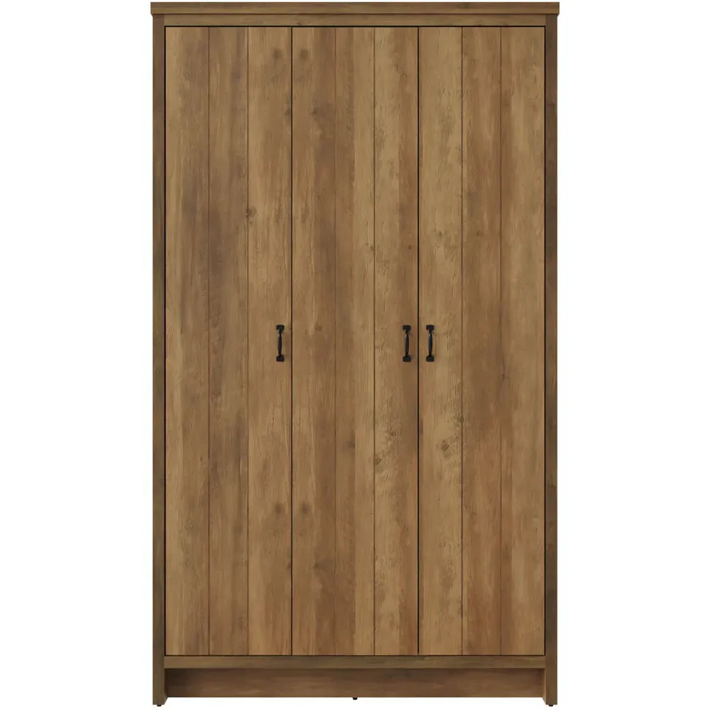 Boston 4 Piece Bedroom Furniture Set - Knotty Oak