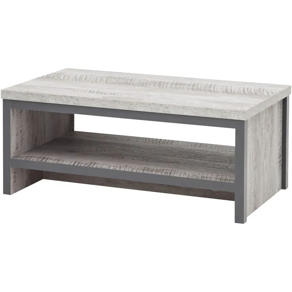 Boston Coffee Table with Storage - Grey