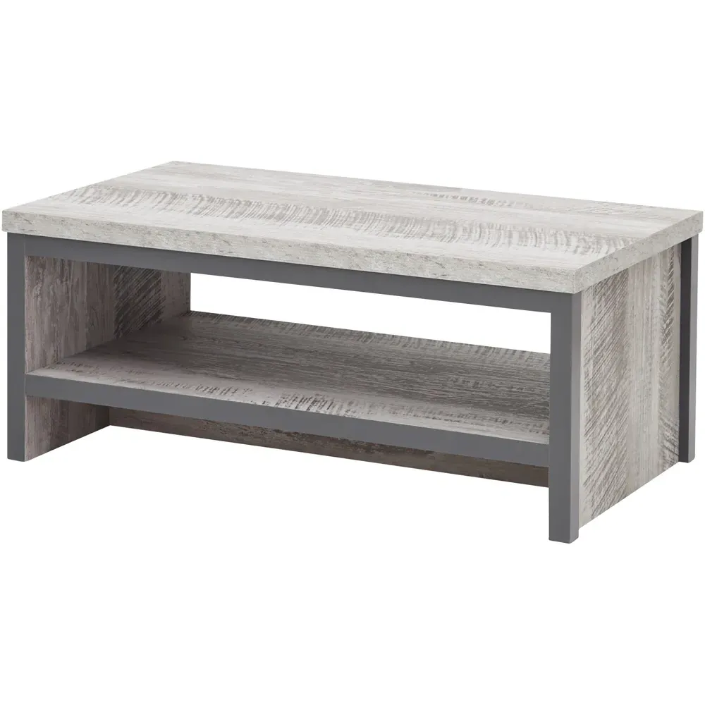 Boston Coffee Table with Storage - Grey