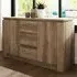 Canyon 2 Door 3 Drawer Sideboard - Oak Grey
