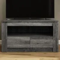 Canyon 2 Drawer TV Unit with Open Shelf - Charcoal Grey