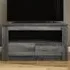 Canyon 2 Drawer TV Unit with Open Shelf - Charcoal Grey