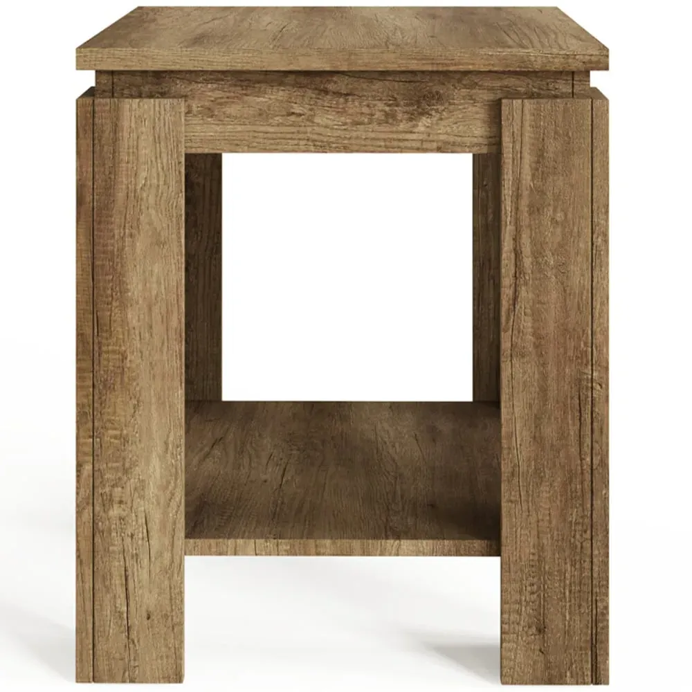 Canyon Oak Lamp Table - Grey