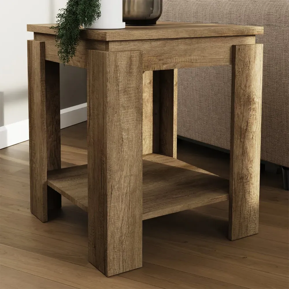 Canyon Oak Lamp Table - Grey image
