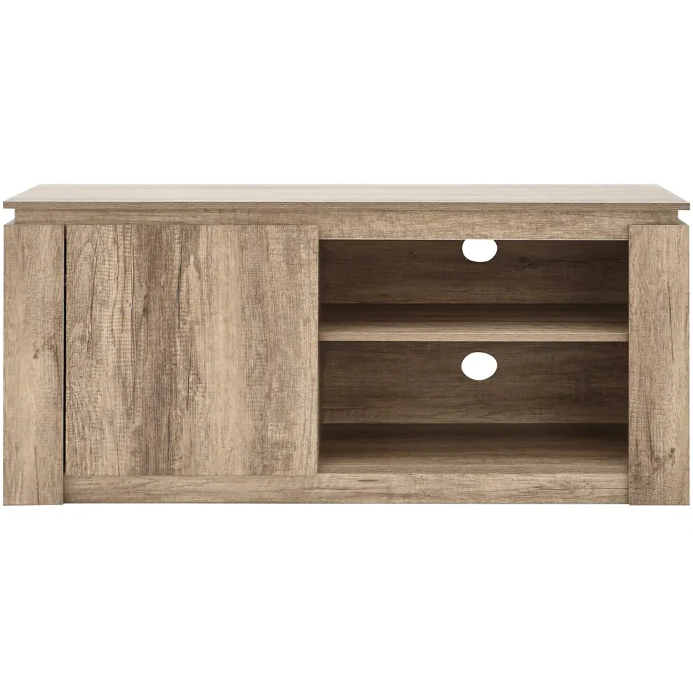 Canyon Single Door 2 Shelf Compact TV Unit - Grey