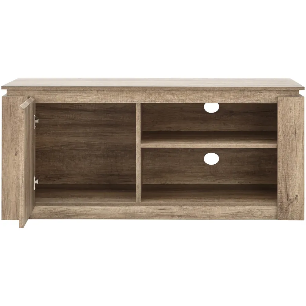 Canyon Single Door 2 Shelf Compact TV Unit - Grey