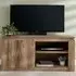 Canyon Single Door 2 Shelf Compact TV Unit - Grey