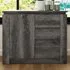 Canyon Single Door 3 Drawer Storage Unit - Charcoal Grey