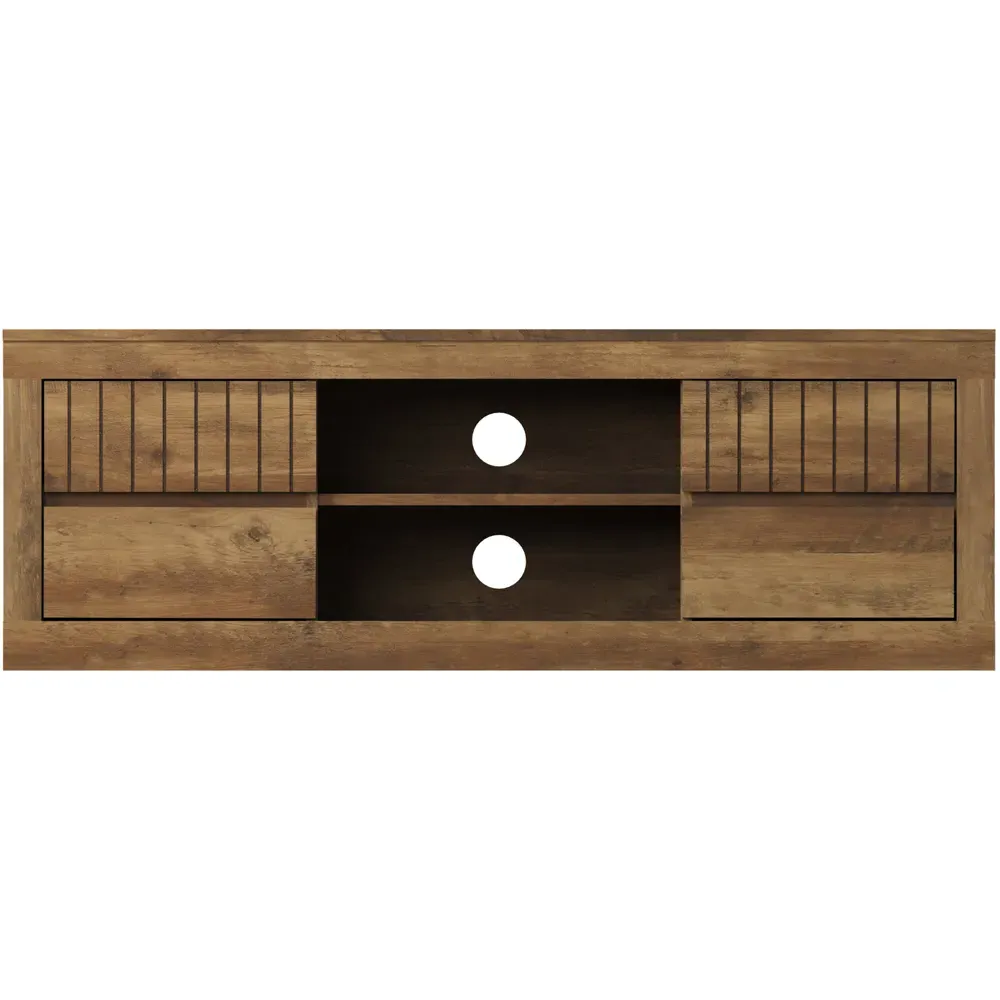 Cartmel 4 Drawer TV Unit - Knotty Oak