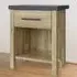 Cascina Bedside Table with Drawer - Brown, Oak