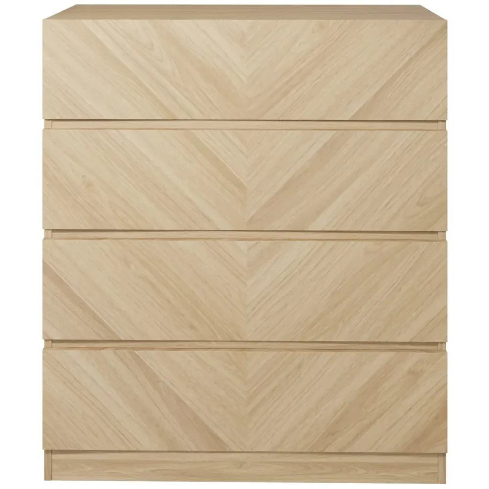 Catania 3 Piece Bedroom Furniture Set - Euro Oak