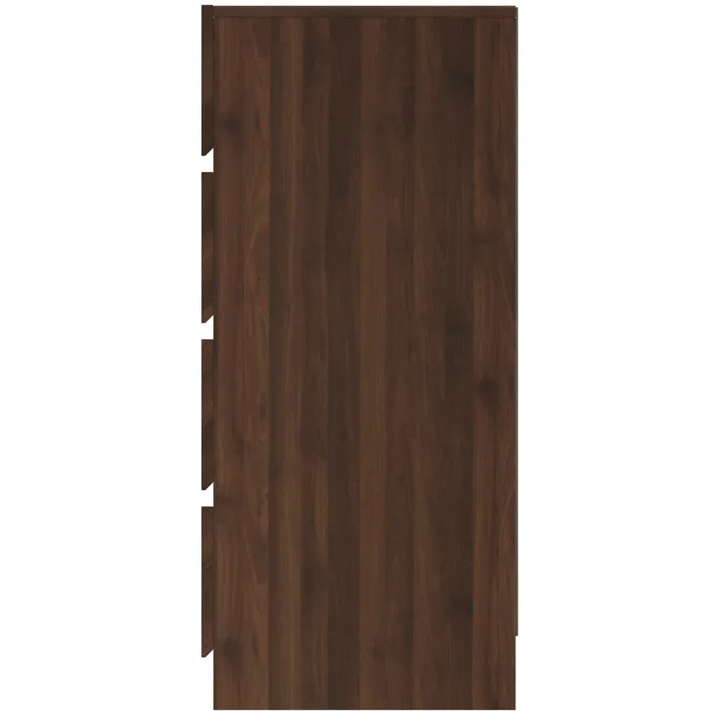 Catania 4 Drawer Chest of Drawers - Brown, Royal Walnut