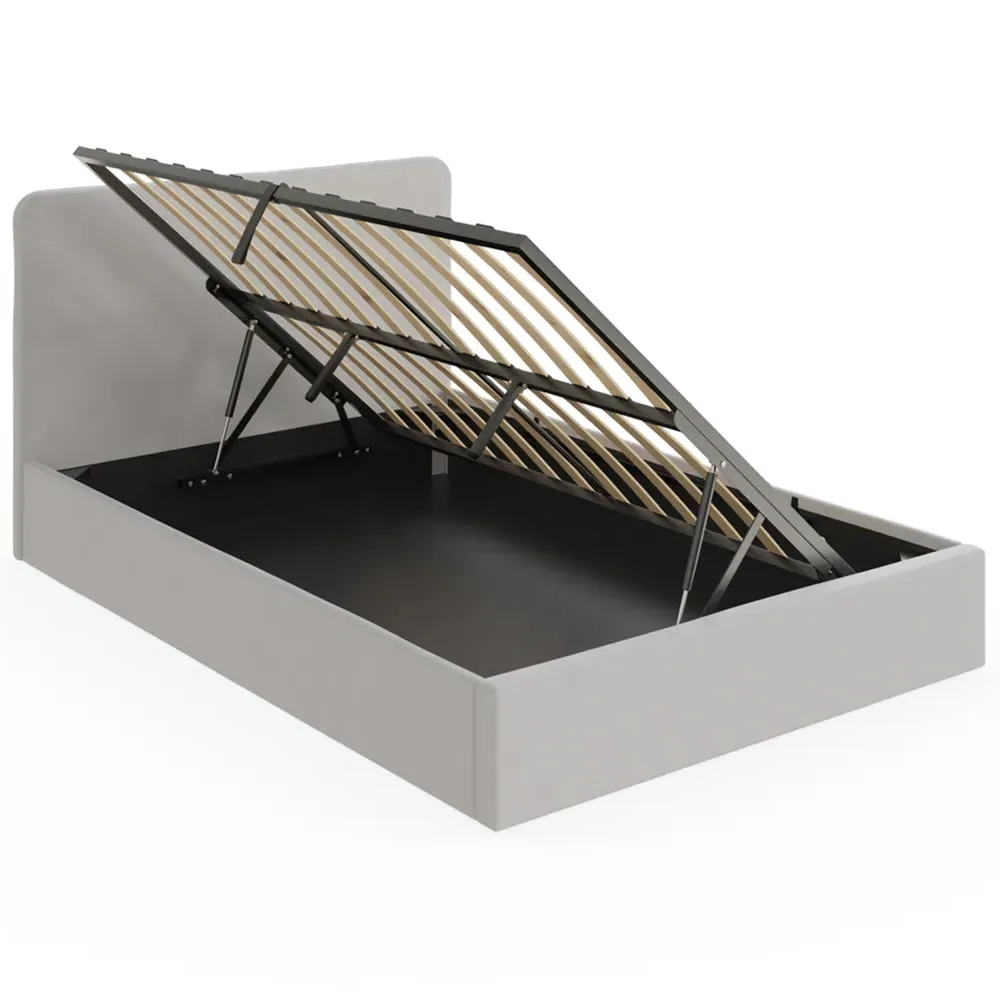 Chiswick Double Ottoman Bed with Storage - Grey