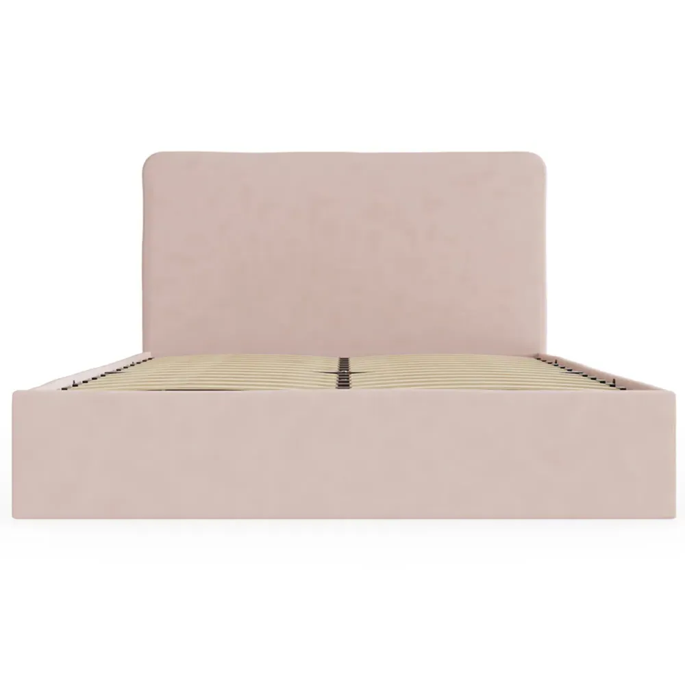 Chiswick Double Ottoman Bed with Storage - Pink