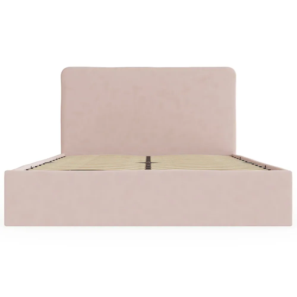 Chiswick King Size Ottoman Bed with Storage - Pink