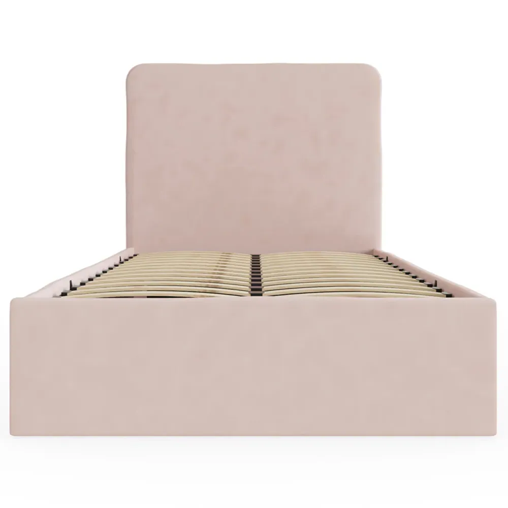 Chiswick Single Ottoman Bed with Mattress - Pink