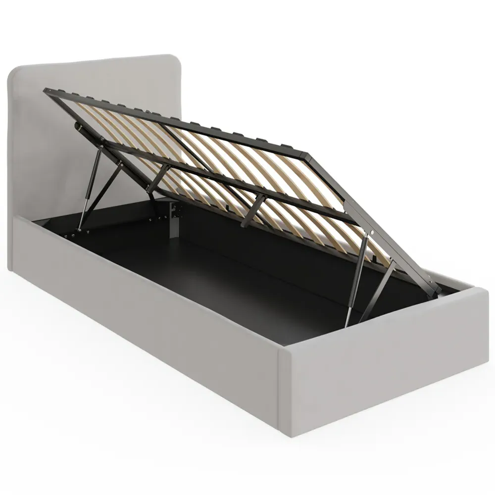 Chiswick Single Ottoman Bed with Storage - Grey