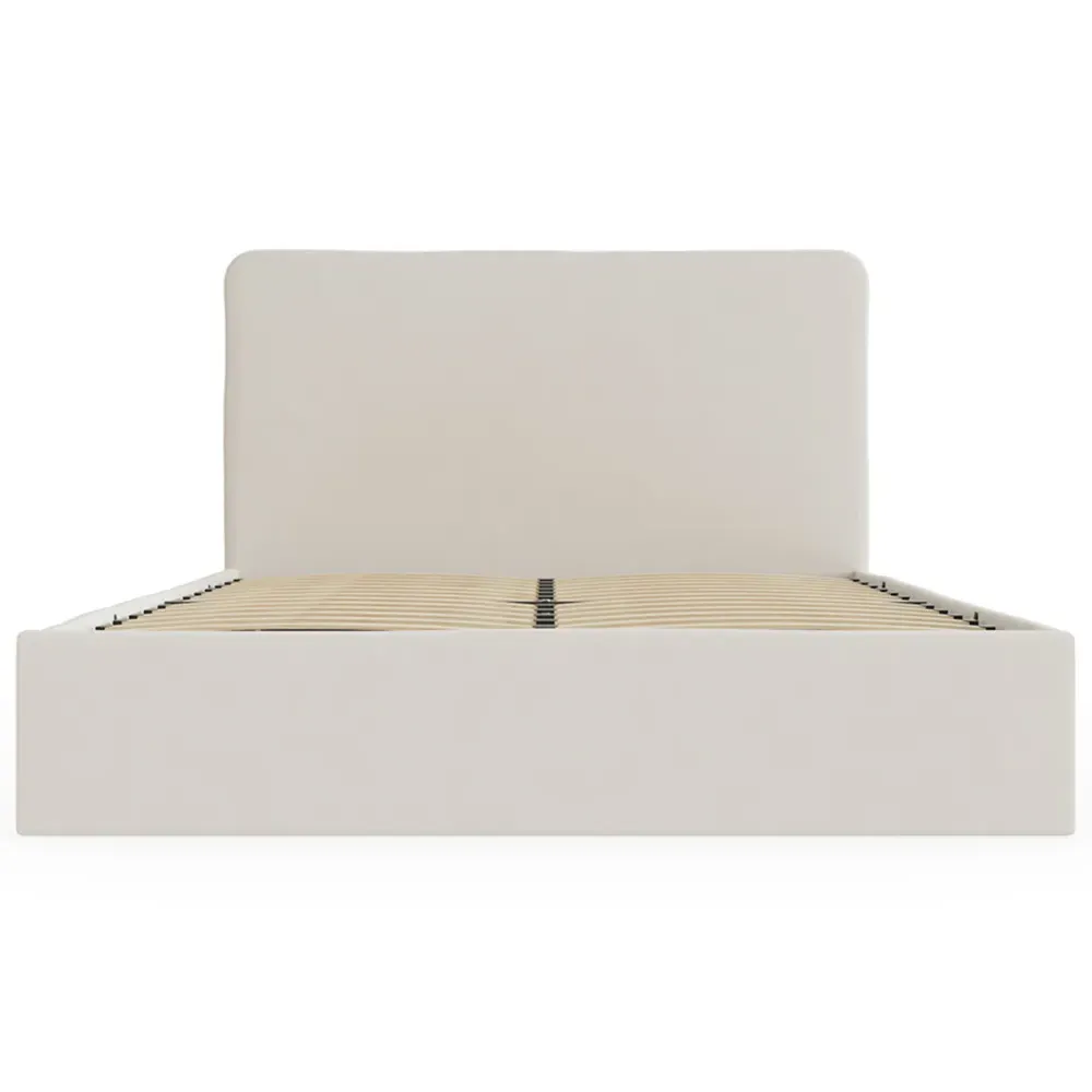 Chiswick Small Double Ottoman Bed with Storage - Cream