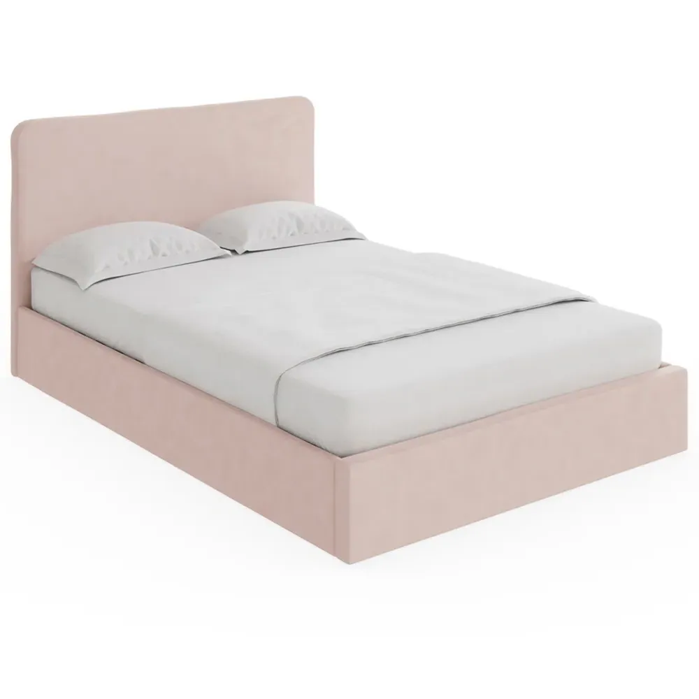 Chiswick Small Double Ottoman Bed with Storage - Pink
