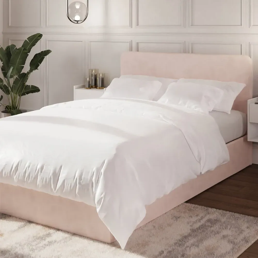 Chiswick Small Double Ottoman Bed with Storage - Pink