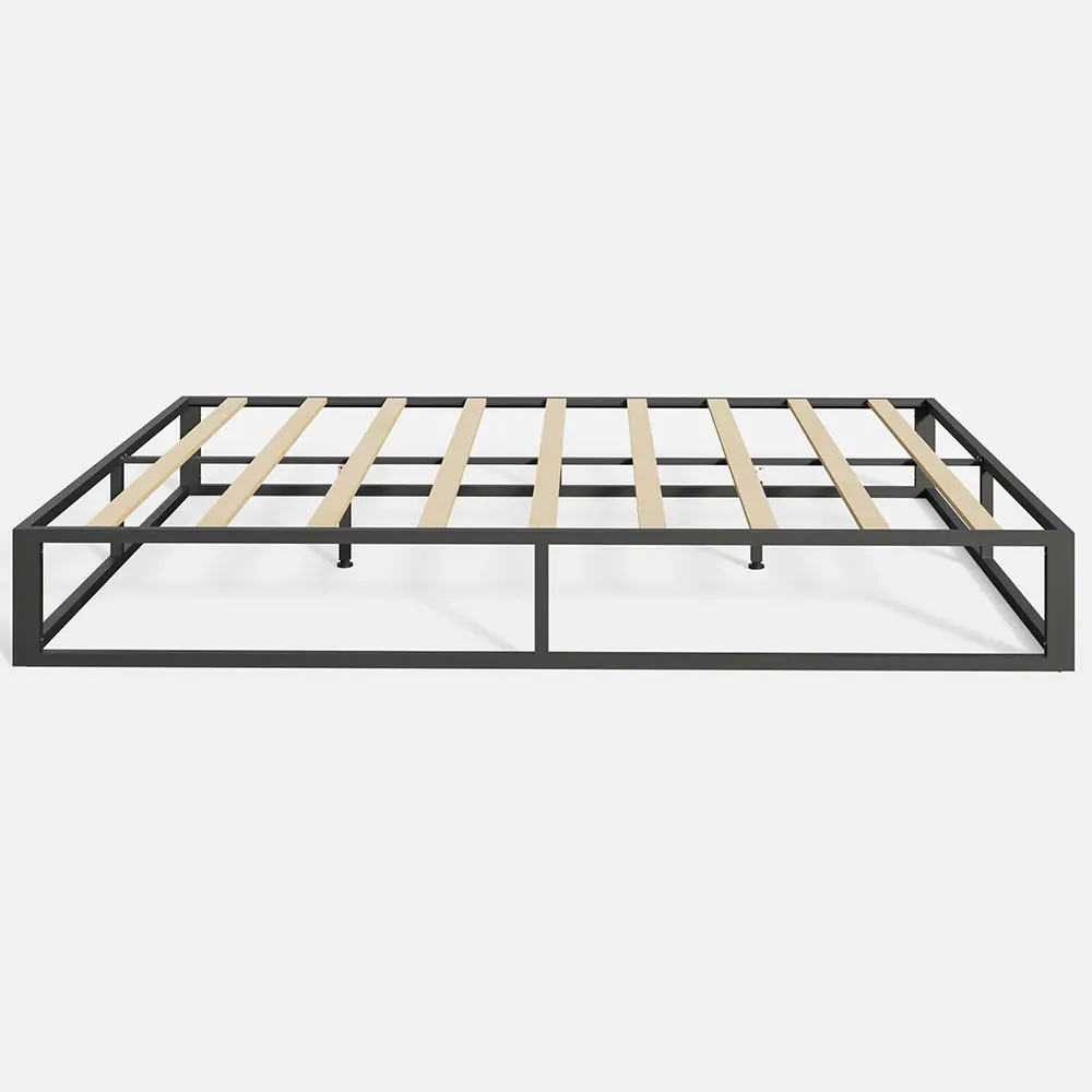 Double Platform Bed Frame - Black, Metal
