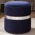 Eden Storage Stool with Hidden Compartment - Blue, Velvet