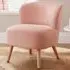 Evie Accent Chair - Pink, Velvet