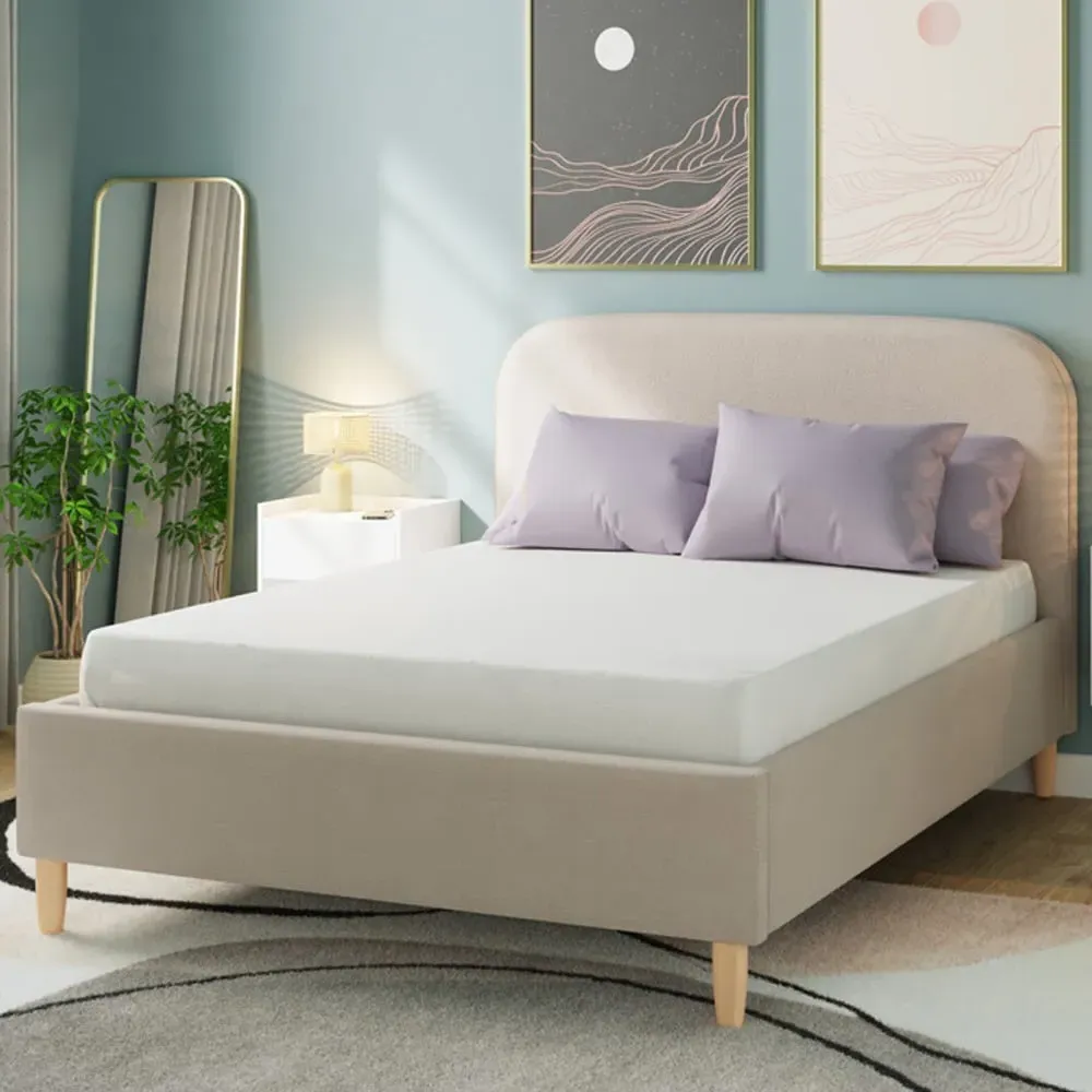 Florence Boucle King Size Ottoman Bed - Brown