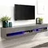 Galicia Large Wall TV Unit with LED - Grey