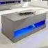 Galicia LED Lift Up Coffee Table with Storage - Grey