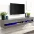 Galicia Medium Wall TV Unit with LED - Grey