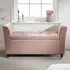 Genoa Upholstered Window Seat with Storage - Blush Pink