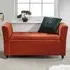 Genoa Upholstered Window Seat with Storage - Russet Brown