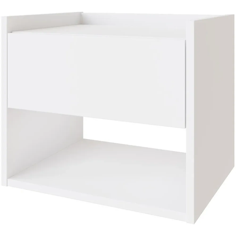 Harmony Wall Mounted Bedside Table Set of 2 - White