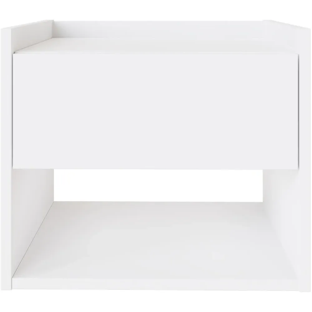 Harmony Wall Mounted Bedside Table Set of 2 - White