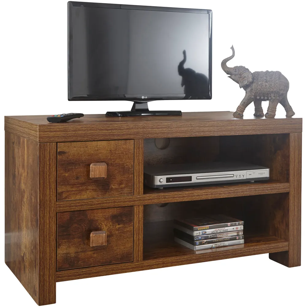 Jakarta 2 Drawer TV Unit - Mango Yellow