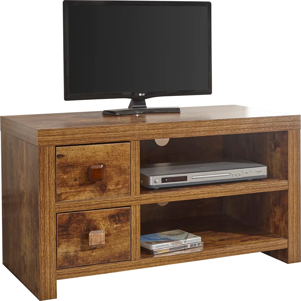 Jakarta 2 Drawer TV Unit - Mango Yellow