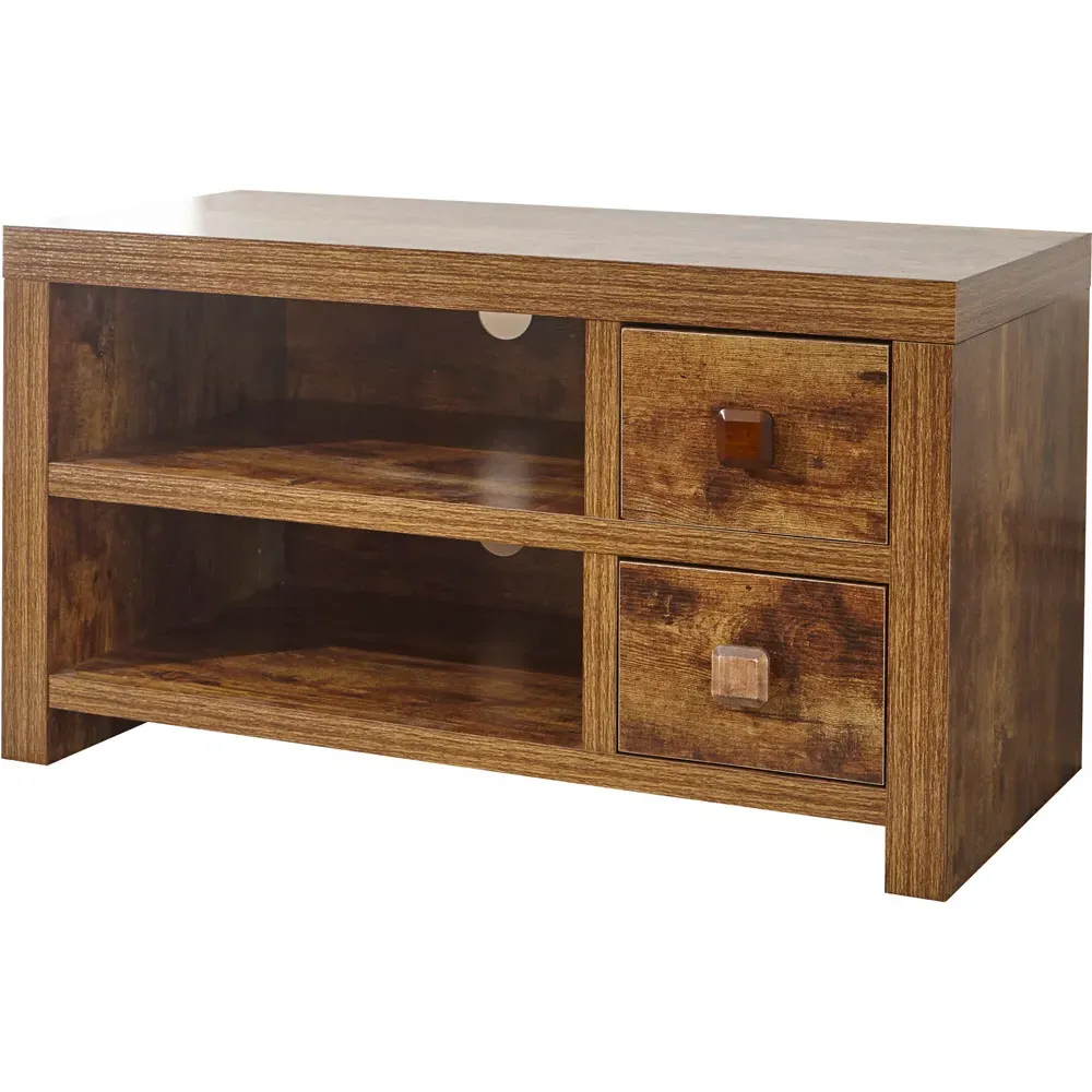 Jakarta 2 Drawer TV Unit - Mango Yellow