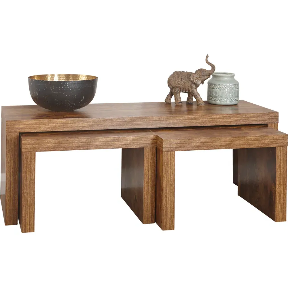 Jakarta Long John Nest of Tables Set of 3 - Mango