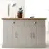 Kendal 3 Door 2 Drawer Large Sideboard - Grey, Oak Effect