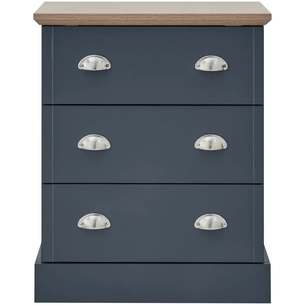 Kendal 4 Piece Bedroom Furniture Set - Blue, Oak