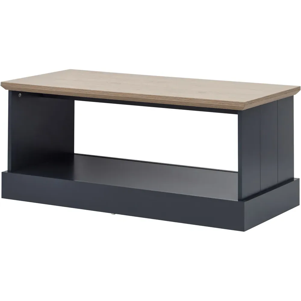 Kendal Coffee Table - Slate Blue, Oak Effect