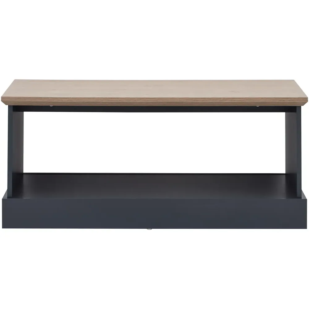 Kendal Coffee Table - Slate Blue, Oak Effect