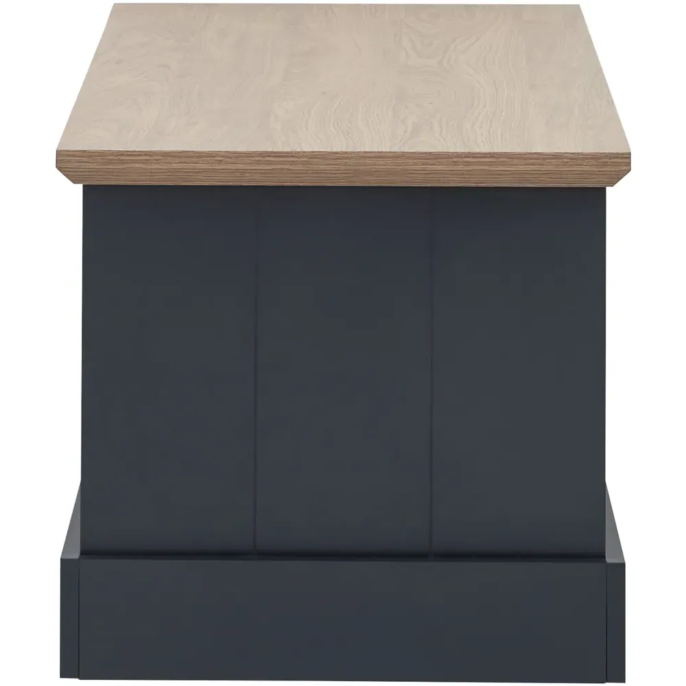 Kendal Coffee Table - Slate Blue, Oak Effect