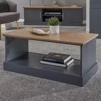 Kendal Coffee Table - Slate Blue, Oak Effect