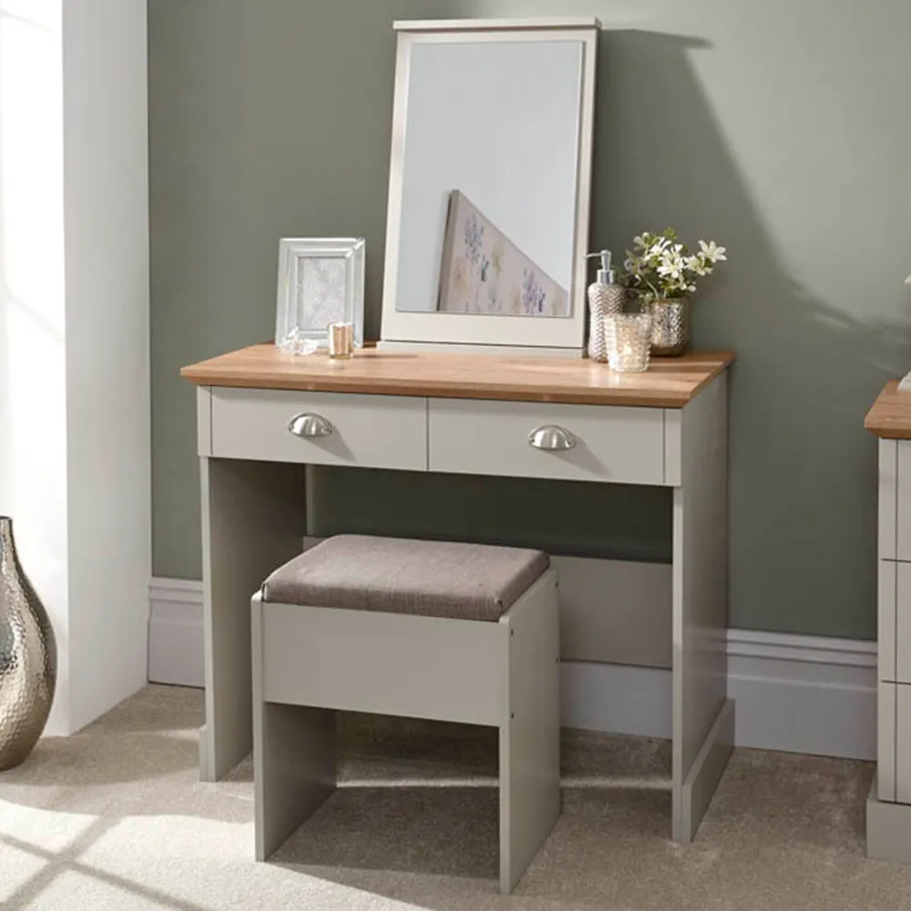 Kendal Dressing Table Set with Mirror - Grey image
