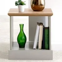 Kendal Lamp Table - Grey, Oak