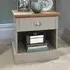 Kendal Single Drawer Bedside Table - Grey, Oak