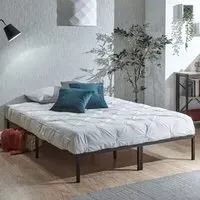 Kore Double Platform Bed Frame - Black, Metal