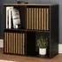 Kube 2 Drawer 2 Shelf Storage Unit - Black, Walnut